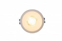Встраиваемый светильник, IP 20, 10 Вт, GU10, белый/белый, алюминий/пластик